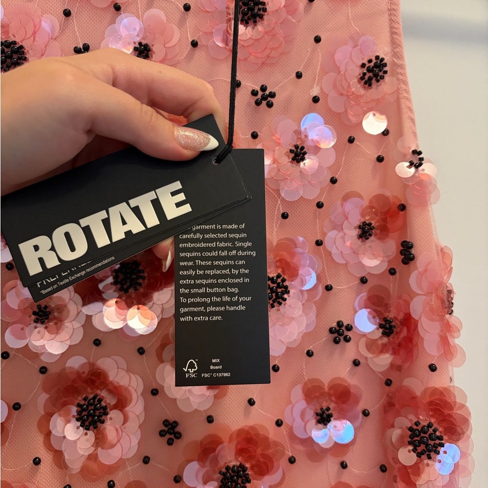 Pink Sequin Maxi Dress - Picture 4 of 6